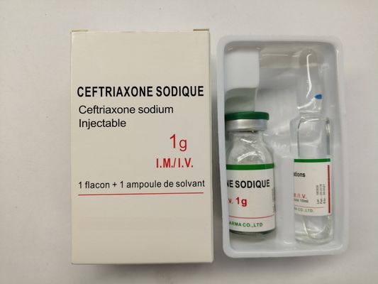 Ceftriaxone Sodium For Injection 1.0G 0.5G Antibiotic Medicines BP / USP