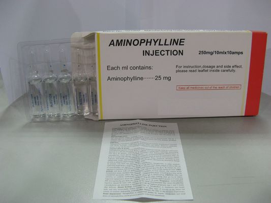 Aminophylline Injection 250 mg / 10mL Bronchodilator Medicines BP / USP
