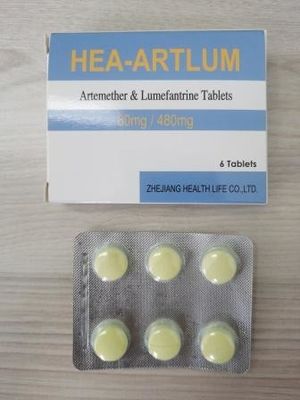 Artemether and Lumefantrin Tablets 20MG + 120MG 40MG + 240MG 3*4's / Box 3*8's / Box