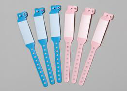 Disposable Patient PVC ID Identification Bracelet Adult / Child Band