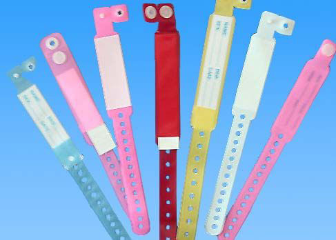 Disposable Patient PVC ID Identification Bracelet Adult / Child Band