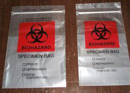 Polyethylene Plastic Heat  Sealing Biohazard Bags meet FDA and EU standard