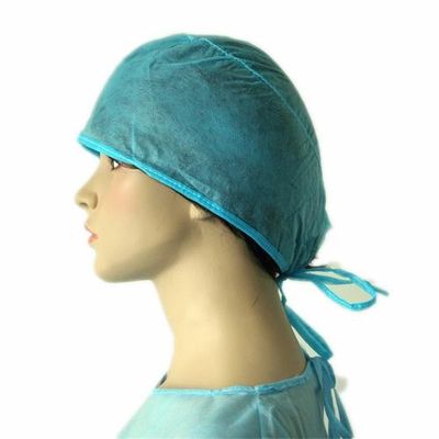 Medical Textile Products Non-Woven PP Doctor Surgical Bouffant Nurse Cap