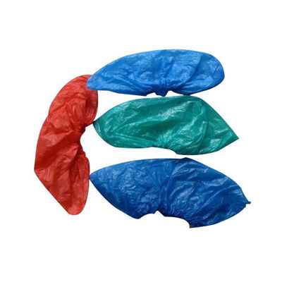 Disposable Non-Woven PP CPE Shoecover Medical Textile Products Non - Skid Shoe Cover