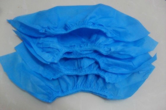 Disposable Non-Woven PP CPE Shoecover Medical Textile Products Non - Skid Shoe Cover