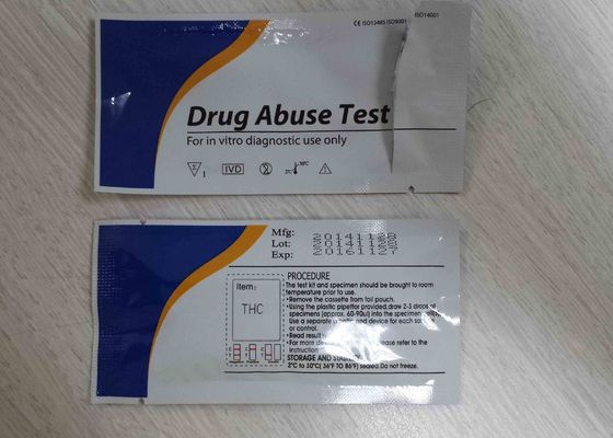 CE ISO13485 Marked Drug Abuse Rapid Test Kits Serun / Plasma Strip / Cassette