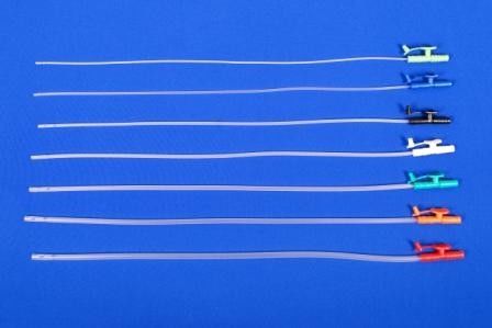 Disposable Sterilized Medical Tubing Supplies , PVC Suction Catheter