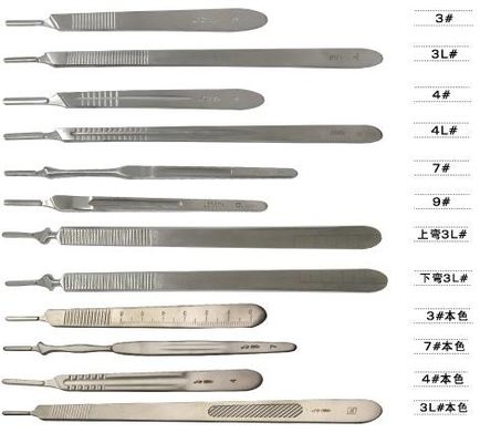 Disposable Medical Surgical Equipment Surgery Scalpel With Plastic / Stainless Steel Handle