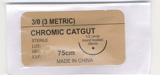 Medical Surgical Equipment Non Absorbable Sterial Chromic or Plain Catgut Surgical Suture