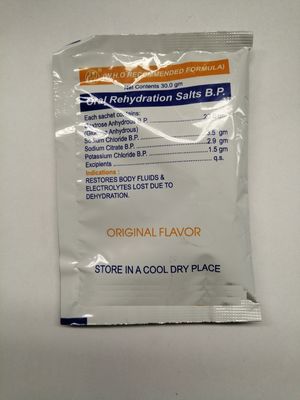 Oral Rehydration Salts 30gm Pharmaceutical Medicines 100 sachets / box